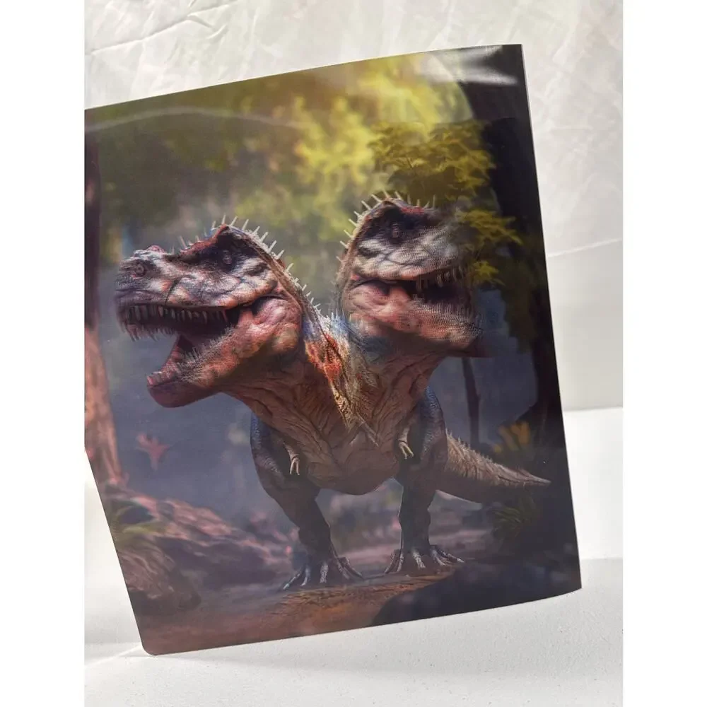 Pen + Gear 1 Inch 3 Ring Binder Dinosaur Lenticular Holographic 2 Headed T-Rex